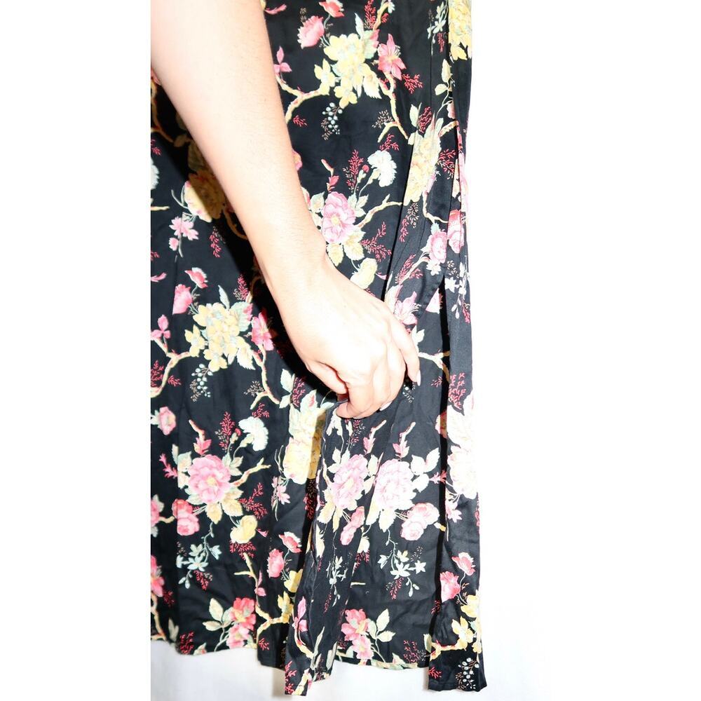 Pine Cone Hill Dress Size Large Length 47” Button Slits Floral Cotton - Picture 2 of 7